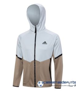 adidas Chaqueta Con Capucha Adidas Equipación 2023 Gris Amarillo
