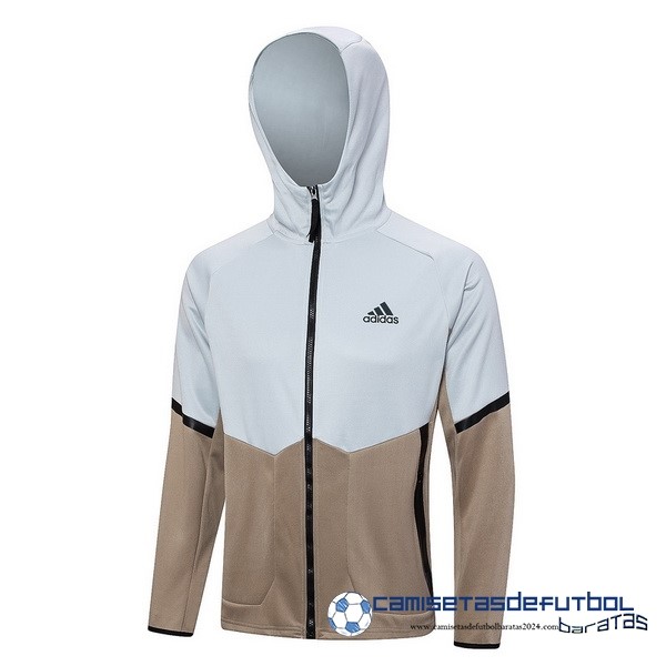 adidas Chaqueta Con Capucha Adidas Equipación 2023 Gris Amarillo
