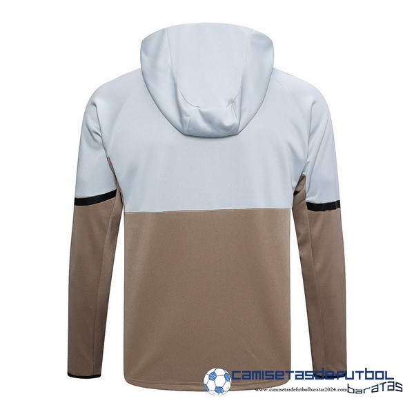 adidas Chaqueta Con Capucha Adidas Equipación 2023 Gris Amarillo - Image 2