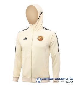 adidas Chaqueta Con Capucha Manchester United Equipación 2023 2024 Amarillo