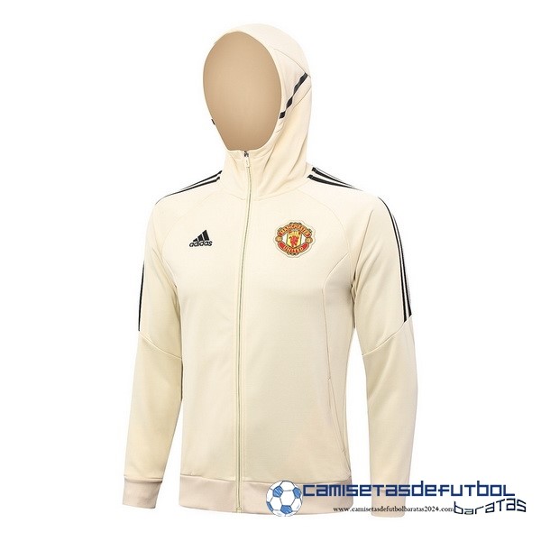 adidas Chaqueta Con Capucha Manchester United Equipación 2023 2024 Amarillo