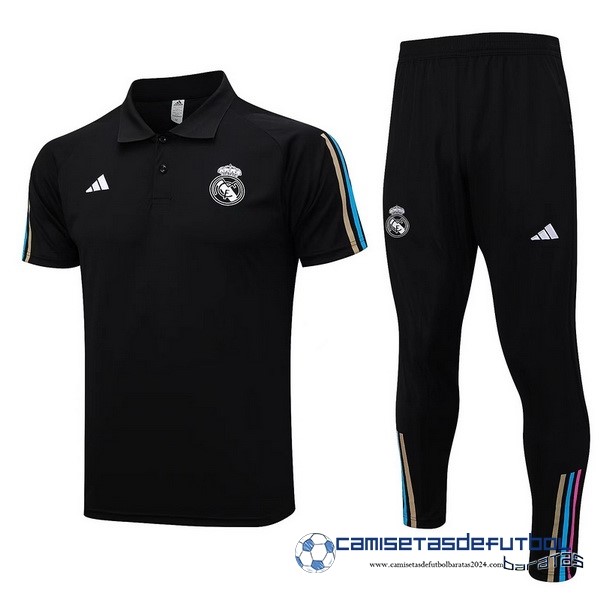 adidas Conjunto Completo Polo Real Madrid  Equipación 2023 2024 Negro