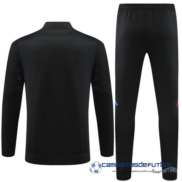 adidas Conjunto Completo Ropa Deportiva Con Cremallera Larga Niños Lyon 2022  Equipación 2023 Negro - Image 2