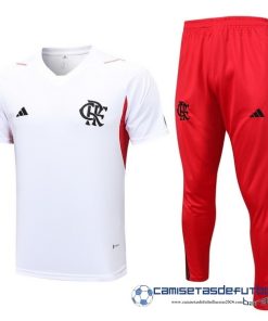 adidas Entrenamiento Conjunto Completo Flamengo Equipación 2023 2024 Blanco I Rojo