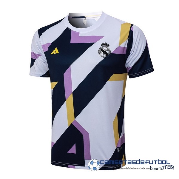 adidas Entrenamiento Real Madrid Equipación 2023 2024 Blanco Azul Purpura