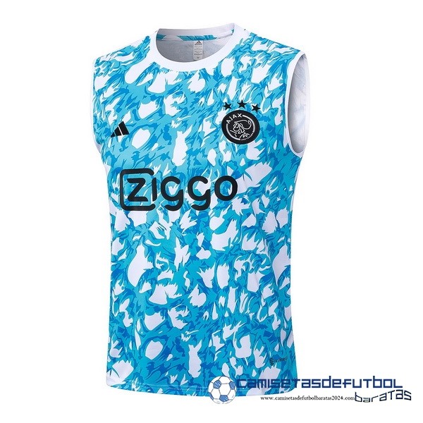 adidas Entrenamiento Sin Mangas Ajax Equipación 2023 2024 Azul Blanco