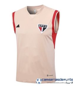 adidas Entrenamiento Sin Mangas São Paulo Equipación 2023 2024 Amarillo Naranja