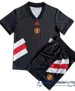 adidas Especial Conjunto De Niños Manchester United Equipación 2023 2024 Negro