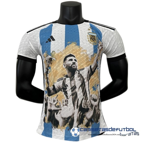 adidas Especial Jugadores Camiseta Argentina  Equipación 2023 Azul Blanco
