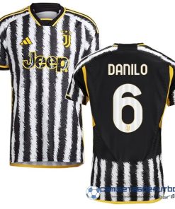 adidas NO.6 Danilo Tailandia Casa Jugadores Camiseta Juventus  Equipación 2023 2024 Amarillo Negro