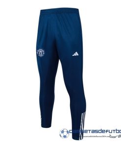 adidas Pantalones Deportivos Manchester United Equipación 2023 2024 Azul Blanco