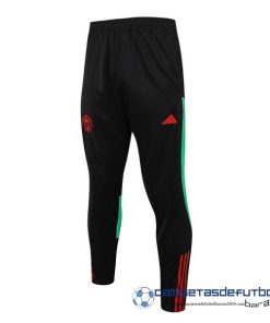 adidas Pantalones Deportivos Manchester United Equipación 2023 2024 Negro I Rojo