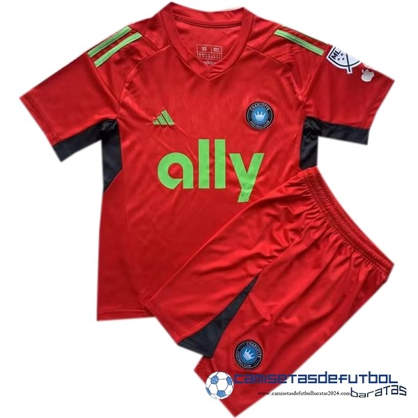 adidas Portero Conjunto De Hombre Charlotte Equipación 2023 2024 Rojo