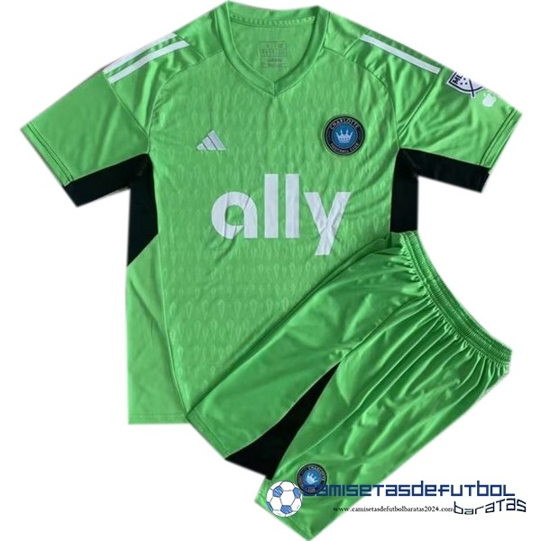 adidas Portero Conjunto De Niños Charlotte Equipación 2023 2024 Verde
