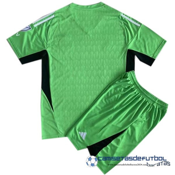 adidas Portero Conjunto De Niños Charlotte Equipación 2023 2024 Verde - Image 2
