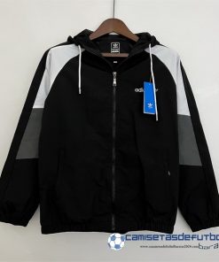 adidas Rompevientos Adidas  Equipación 2023 Negro Blanco Gris