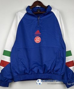 adidas Rompevientos Bayern Múnich Equipación 2023 2024 Azul Blanco