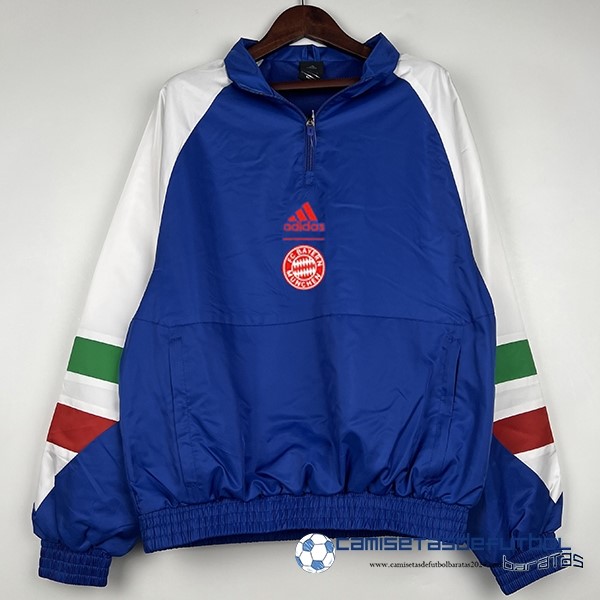 adidas Rompevientos Bayern Múnich Equipación 2023 2024 Azul Blanco