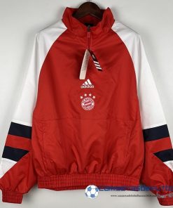 adidas Rompevientos Bayern Múnich Equipación 2023 2024 Rojo Blanco
