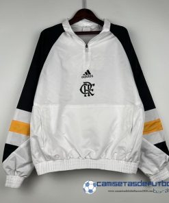 adidas Rompevientos Flamengo  Equipación 2023 2024 Blanco Negro Amarillo