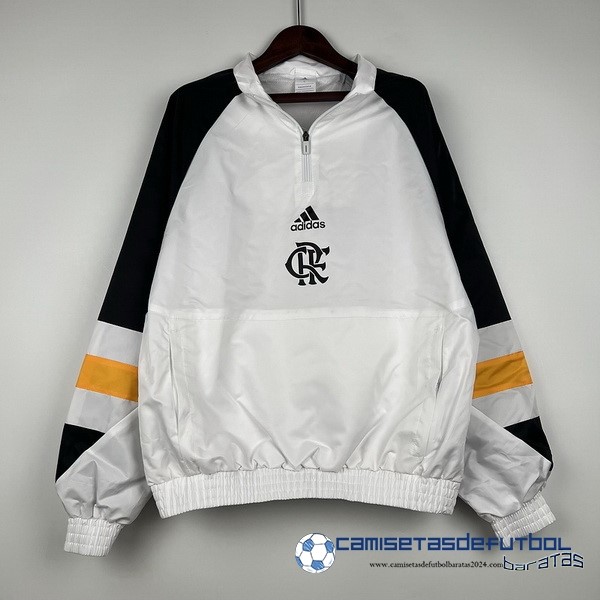 adidas Rompevientos Flamengo Equipación 2023 2024 Blanco Negro Amarillo