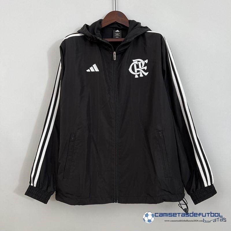 adidas Rompevientos Flamengo Equipación 2023 2024 Negro I Blanco