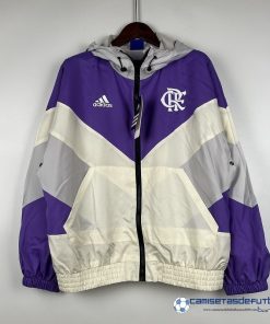 adidas Rompevientos Flamengo  Equipación 2023 2024 Purpura Amarillo