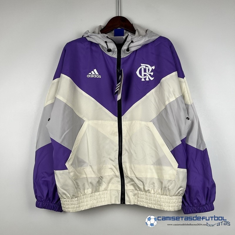 adidas Rompevientos Flamengo Equipación 2023 2024 Purpura Amarillo