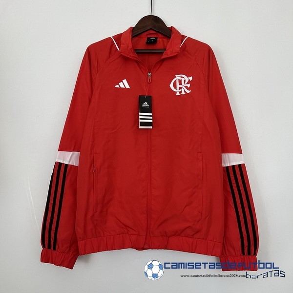 adidas Rompevientos Flamengo Equipación 2023 2024 Rojo Blanco