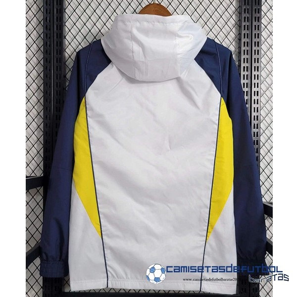 adidas Rompevientos Manchester United Equipación 2023 2024 Blanco Azul Amarillo - Image 2