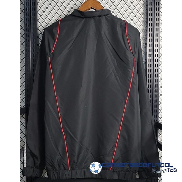 adidas Rompevientos Manchester United Equipación 2023 2024 Negro Blanco - Image 2