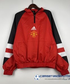 adidas Rompevientos Manchester United  Equipación 2023 2024 Rojo Negro