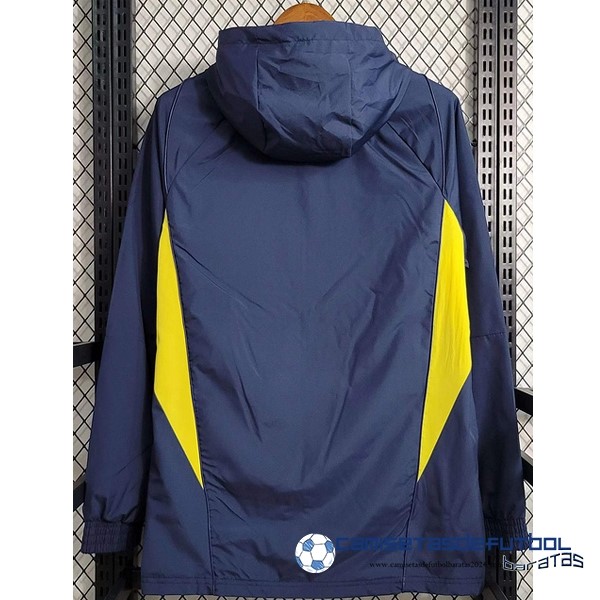 adidas Rompevientos Real Madrid Equipación 2023 2024 Azul Marino Amarillo - Image 2