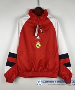 adidas Rompevientos Real Madrid  Equipación 2023 2024 Rojo Blanco Negro