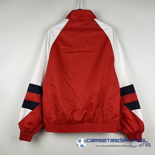 adidas Rompevientos Real Madrid Equipación 2023 2024 Rojo Blanco Negro - Image 2