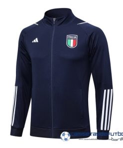 adidas Ropa Deportiva Con Cremallera Larga Italia Equipación 2023 Azul Marino Blanco