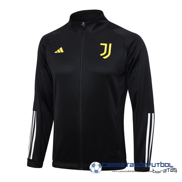 adidas Ropa Deportiva Con Cremallera Larga Juventus Equipación 2023 2024 Negro Blanco Amarillo