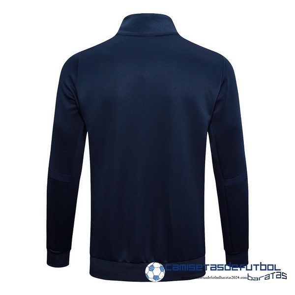 adidas Ropa Deportiva Con Cremallera Larga Real Madrid Equipación 2023 2024 Azul Marino Amarillo - Image 2