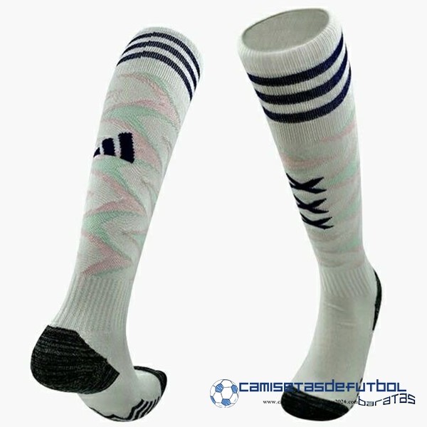 adidas Segunda Calcetines Ajax Equipación 2023 2024 Blanco