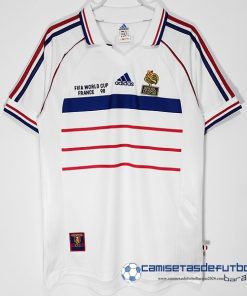 adidas Segunda Camiseta Francia Retro Equipación 1998 Blanco