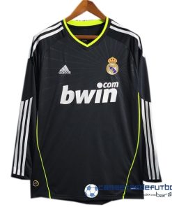 adidas Segunda Manga Larga Real Madrid Retro Equipación 2010 2011 Negro