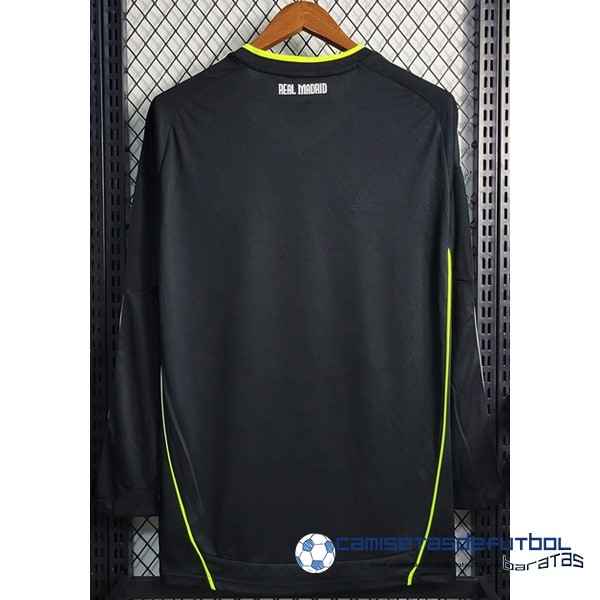 adidas Segunda Manga Larga Real Madrid Retro Equipación 2010 2011 Negro - Image 2