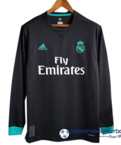 adidas Segunda Manga Larga Real Madrid Retro Equipación 2017 2018 Negro