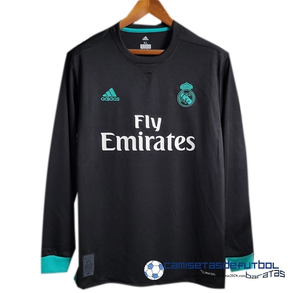 adidas Segunda Manga Larga Real Madrid Retro Equipación 2017 2018 Negro