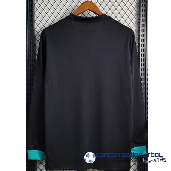 adidas Segunda Manga Larga Real Madrid Retro Equipación 2017 2018 Negro - Image 2