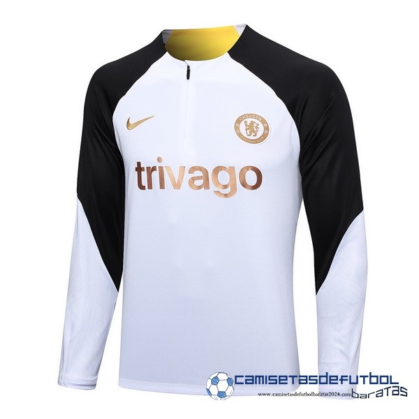 adidas Sudadera Entrenamiento Chelsea Equipación 2023 2024 Blanco Negro