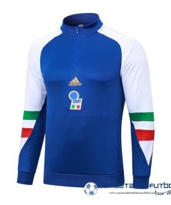 adidas Sudadera Entrenamiento Italia Equipación 2023 Azul Blanco