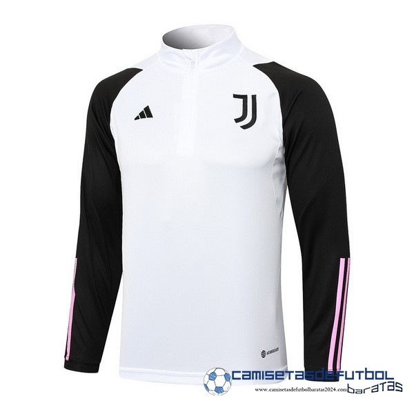 adidas Sudadera Entrenamiento Juventus Equipación 2023 2024 Blanco Negro Rosa