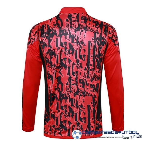 adidas Sudadera Entrenamiento Manchester United Equipación 2023 2024 Rojo Negro - Image 2