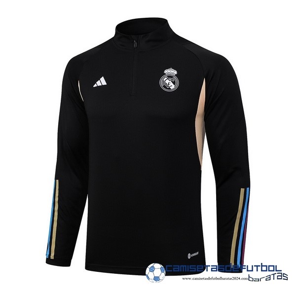 adidas Sudadera Entrenamiento Real Madrid Equipación 2023 2024 Negro Amarillo